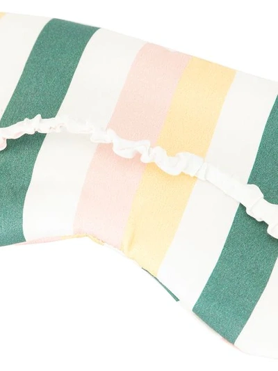 Shop Asceno Striped Sleep Mask In Multicolour