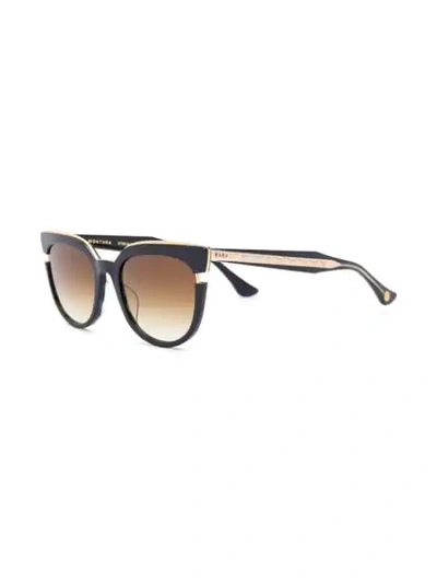 Shop Dita Eyewear Square Tinted Sunglasses - Blue