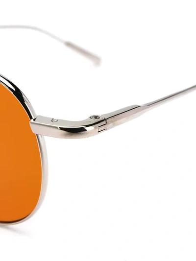 Shop Ambush Round Sunglasses In Silver-orange Ssc3
