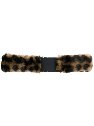 Shop N°21 Faux Fur Elasticated Belt In Fa21