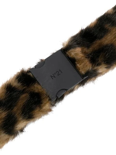 Shop N°21 Faux Fur Elasticated Belt In Fa21