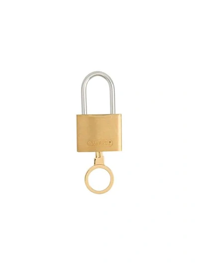 AMBUSH PADLOCK KEYRING - 金色