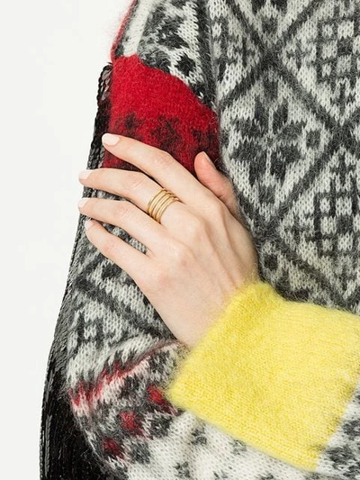 Shop Sophie Bille Brahe Layered Ring In Gold