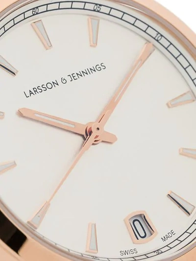 Shop Larsson & Jennings Velo 33mm Milanese Watch In Gold