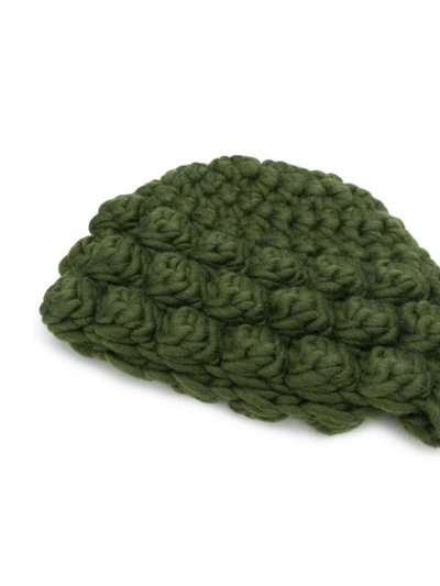 Shop P.a.r.o.s.h Knitted Beanie Hat In Green