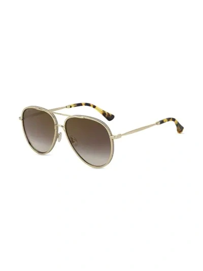 Shop Jimmy Choo Eyewear Triny Sunglasses - Gold