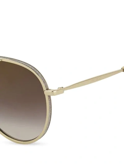 Shop Jimmy Choo Eyewear Triny Sunglasses - Gold