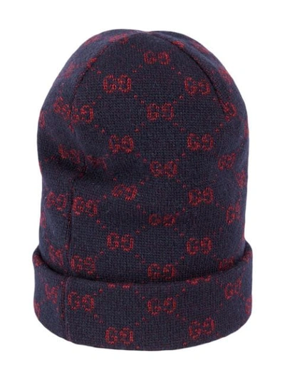 Shop Gucci Gg Alpaca Wool Hat In Blue