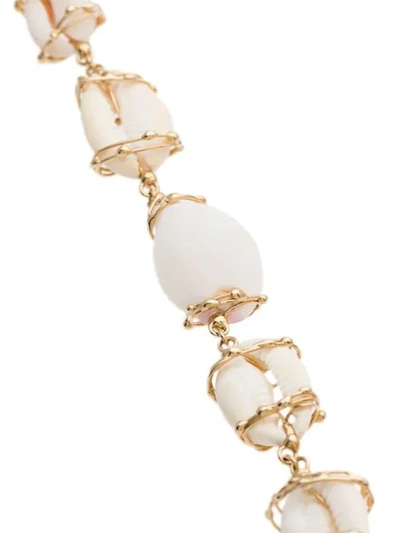 Shop Rosantica Gold Tone Brass And Shell Anklet