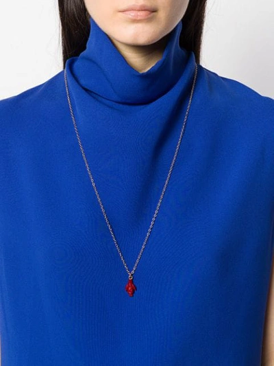 Shop Marni Toys Necklace In Red