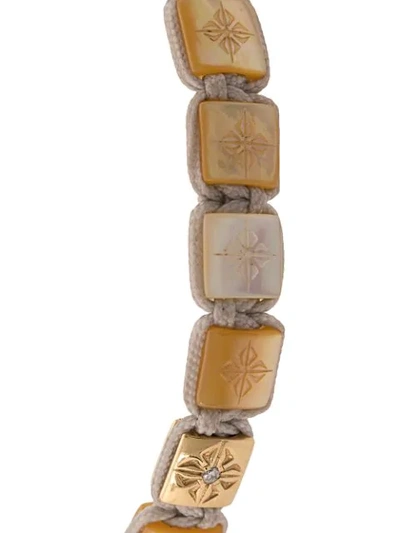 Shop Shamballa Jewels 18kt Yellow Gold Lock Bracelet