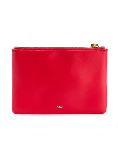 Shop Anya Hindmarch Chubby Heart Zipped Card Case In Red