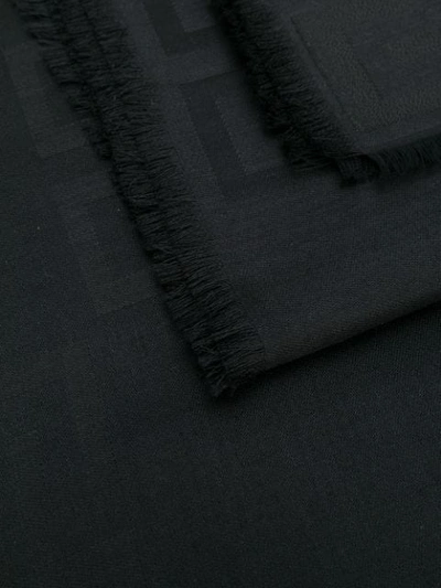 Shop Givenchy Fringed Scarf - Black