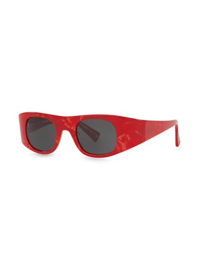 Shop Alain Mikli X Alexandre Vauthier Ansolet Sunglasses In Red