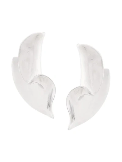 Shop Annelise Michelson Small Twirl Earrings In Silver