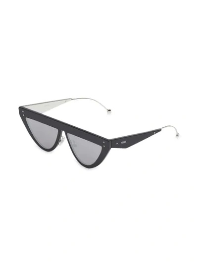 Shop Fendi Oversized Sunglasses In Black