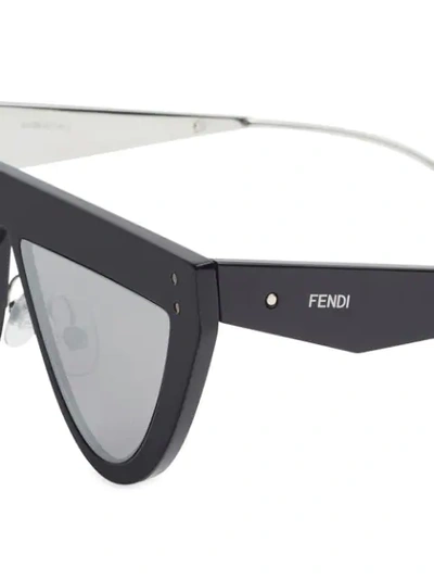 Shop Fendi Oversized Sunglasses In Black
