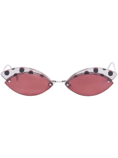 Shop Fendi Defender Sunglasses In Pink