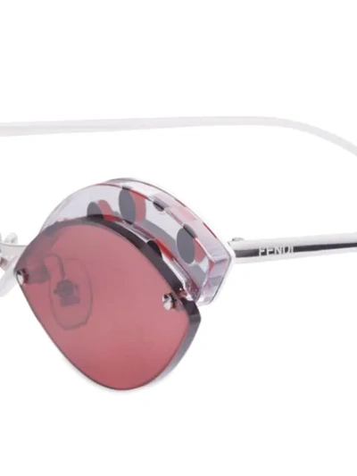 Shop Fendi Defender Sunglasses In Pink