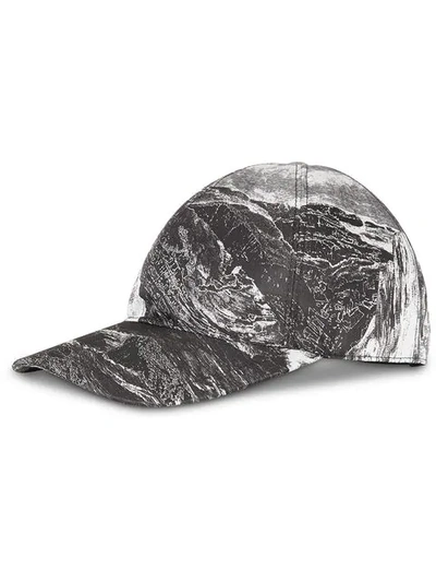 Shop Burberry Dreamscape Print Baseball Cap In Black