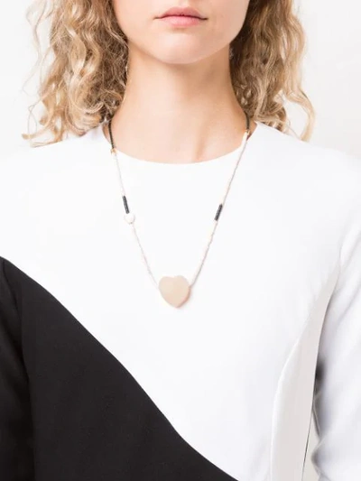 Shop Lizzie Fortunato Pendant Necklace In White