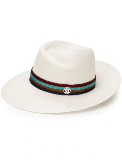 Shop Maison Michel Virginie Hat In White