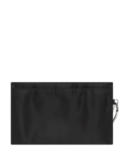 Shop Burberry Logo Print Zip Pouch In Black