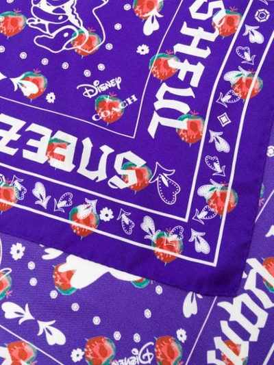 Shop Coach X Disney Bandana Print - Purple