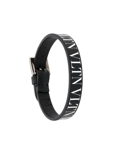 Shop Valentino Garavani Vltn Bracelet In Black