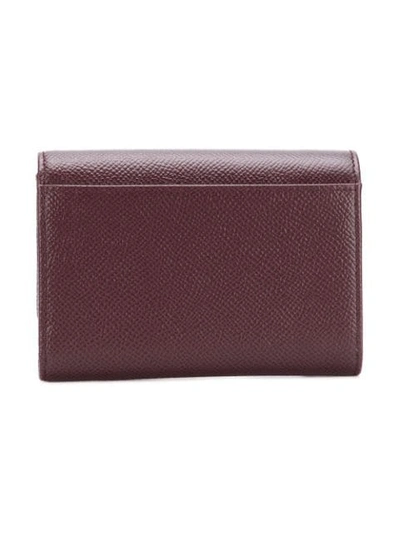 Shop Dolce & Gabbana Small Continental Wallet - Red