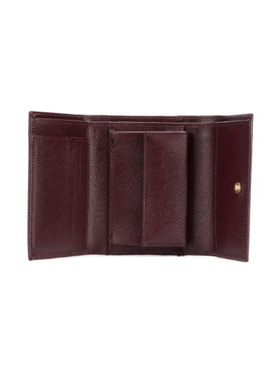 Shop Dolce & Gabbana Small Continental Wallet - Red