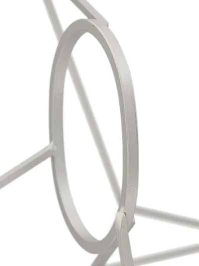 Shop Rick Owens Statement Oversized Bangle In Silver