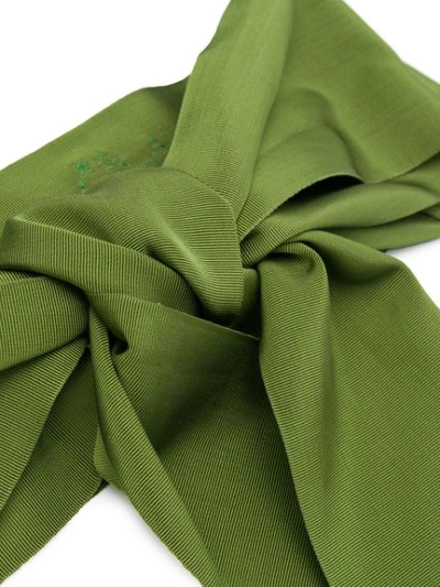 Shop Sara Roka Bow Detail Belt In Green