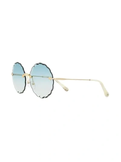 Shop Chloé Round-frame Sunglasses In Blue