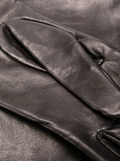 Shop Manokhi Long Gloves In Black