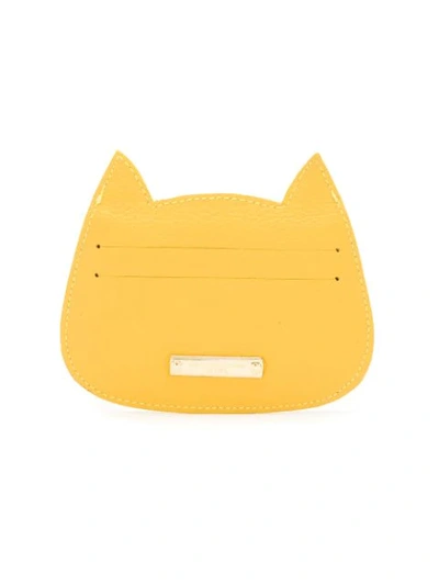 Shop Sarah Chofakian Leather Gato Purse - Yellow