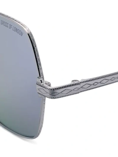 Shop Cutler And Gross Bohemian 70's Inspired Sunglasses In Metallic