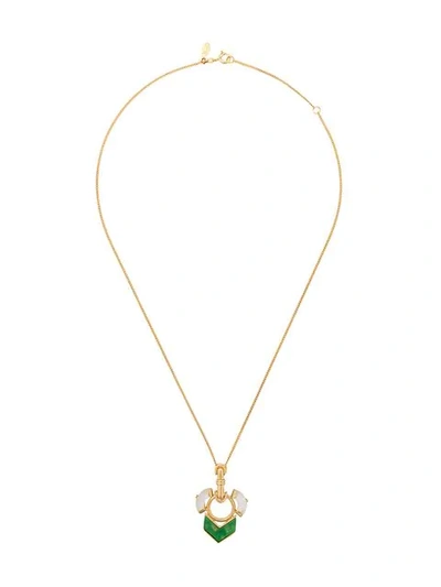 Wouters & Hendrix Quartzite And Mother-of-pearl Necklace In Gold