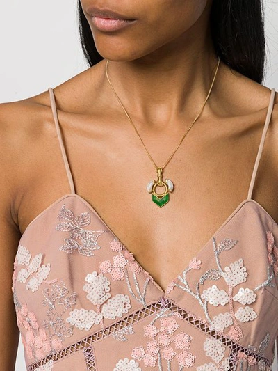 Wouters & Hendrix Quartzite And Mother-of-pearl Necklace In Gold