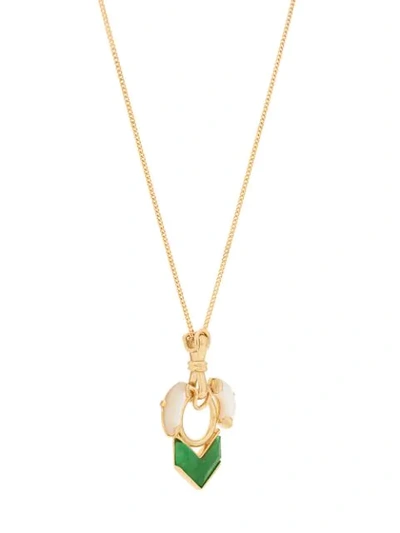 Wouters & Hendrix Quartzite And Mother-of-pearl Necklace In Gold