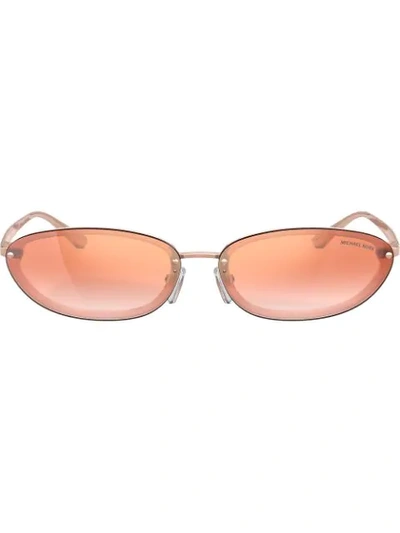 Shop Michael Kors Miramar Sunglasses In Pink