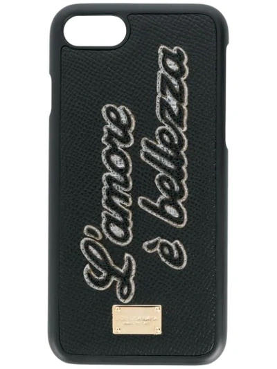 Shop Dolce & Gabbana L'amore È Bellezza Iphone 6/6s Case In Black