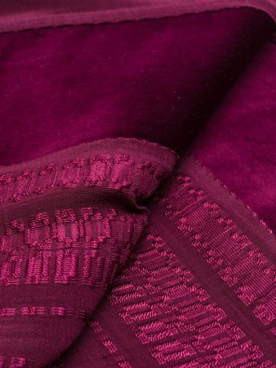ZEUS+DIONE 磨损边围巾 - 紫色