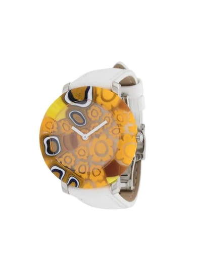 Shop Yunik Small Round Yellow Stone 36mm In White