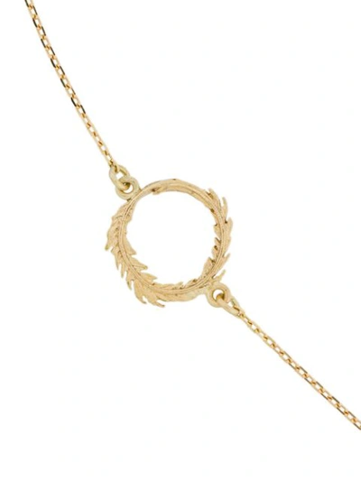 Shop Alex Monroe Plume Loop Bracelet In Gold