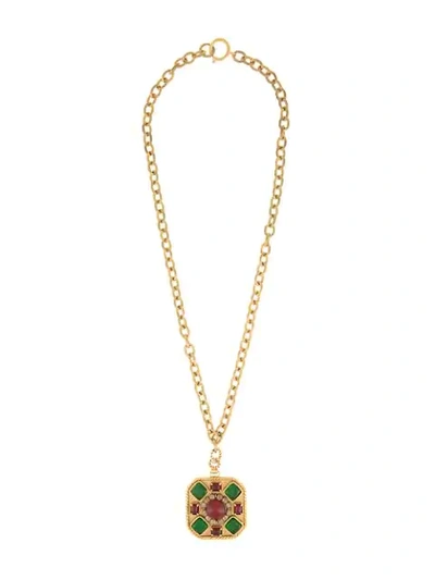 Pre-owned Chanel Vintage  Chain Pendant Necklace - 金色 In Gold
