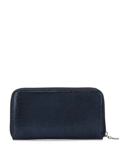Shop Stella Mccartney Falabella Continental Wallet - Farfetch In Blue