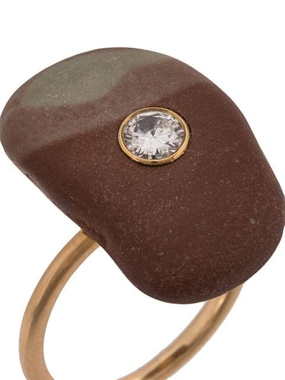 Shop Cvc Stones Strata Ring In Gold