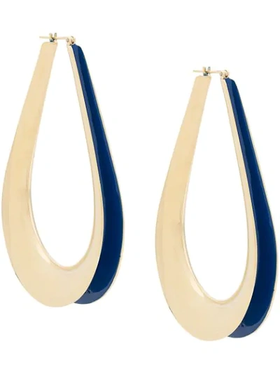 Shop Annelise Michelson Ellipse M Hoop Earrings - Gold