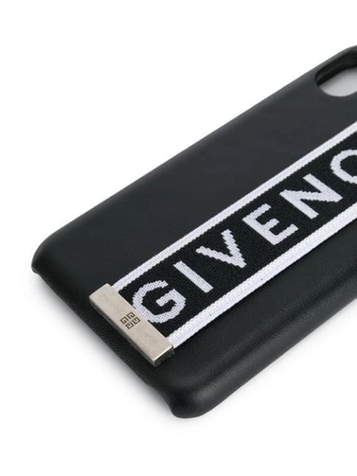 GIVENCHY LOGO TAG IPHONE X CASE - 黑色